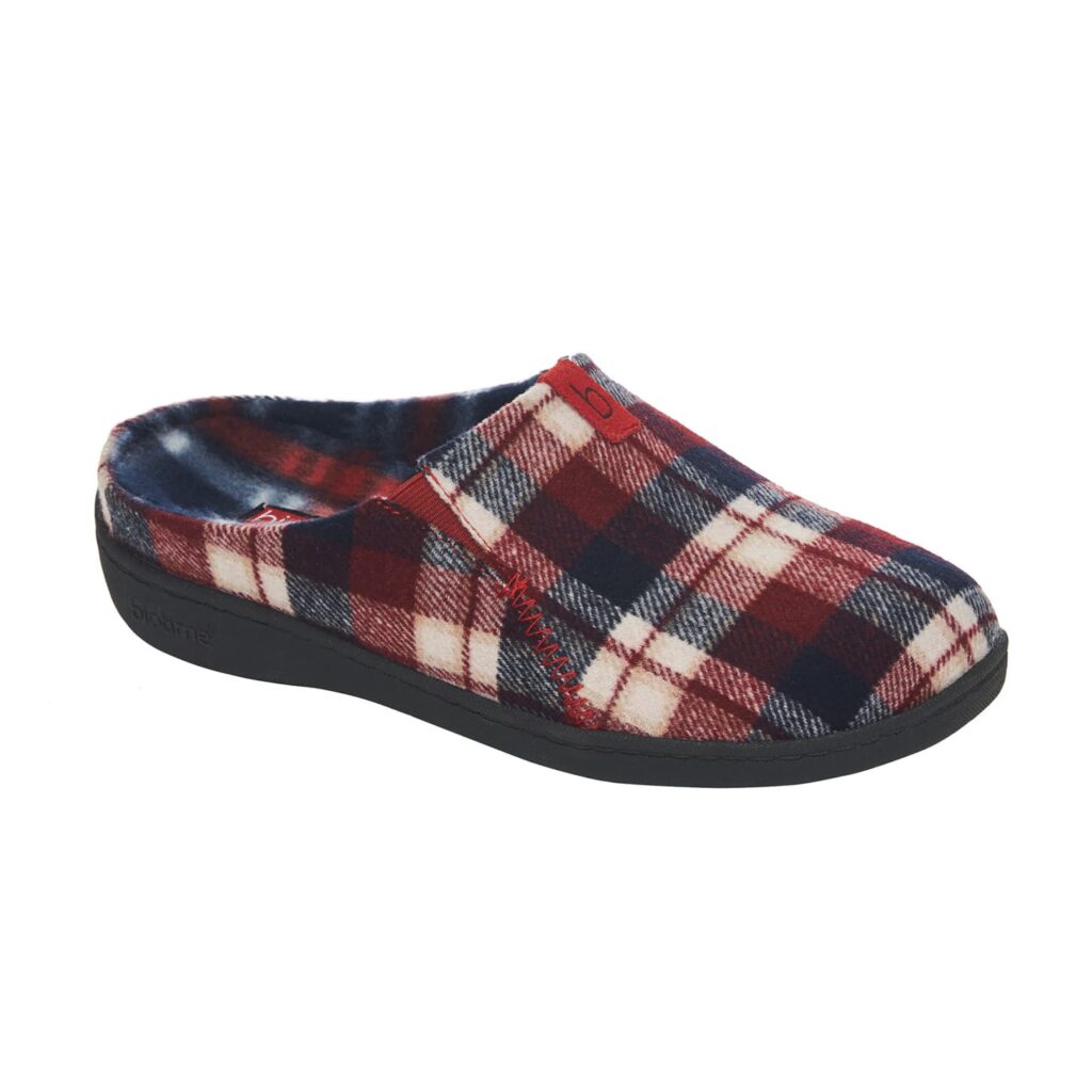 Biotime Women's Emma Slippers - Red-plaid