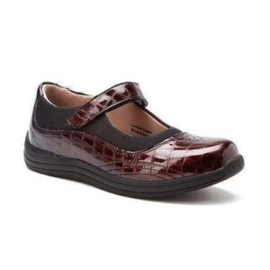 Drew Women's Rose Shoes - Brown-croc-patent