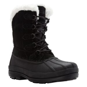 Propet Women's Lumi Tall Lace Boots - Blackwhite