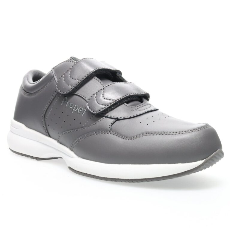 Propet Men's Life Walker Strap Shoes - Dark-grey
