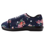 Propet Women's Cush 'N Foot Slippers - Black-floral — 7