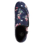 Propet Women's Cush 'N Foot Slippers - Black-floral — 10