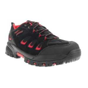 Propet Men's Ridge Walker Low Hikers - Black-red