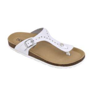 Biotime Women's Brooke Leather Sandals - White