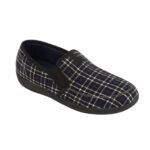 Biotime Men's Myles Slippers - Blue-plaid — 2