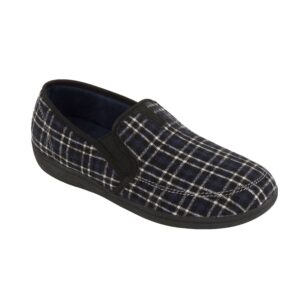 Biotime Men's Myles Slippers - Blue-plaid