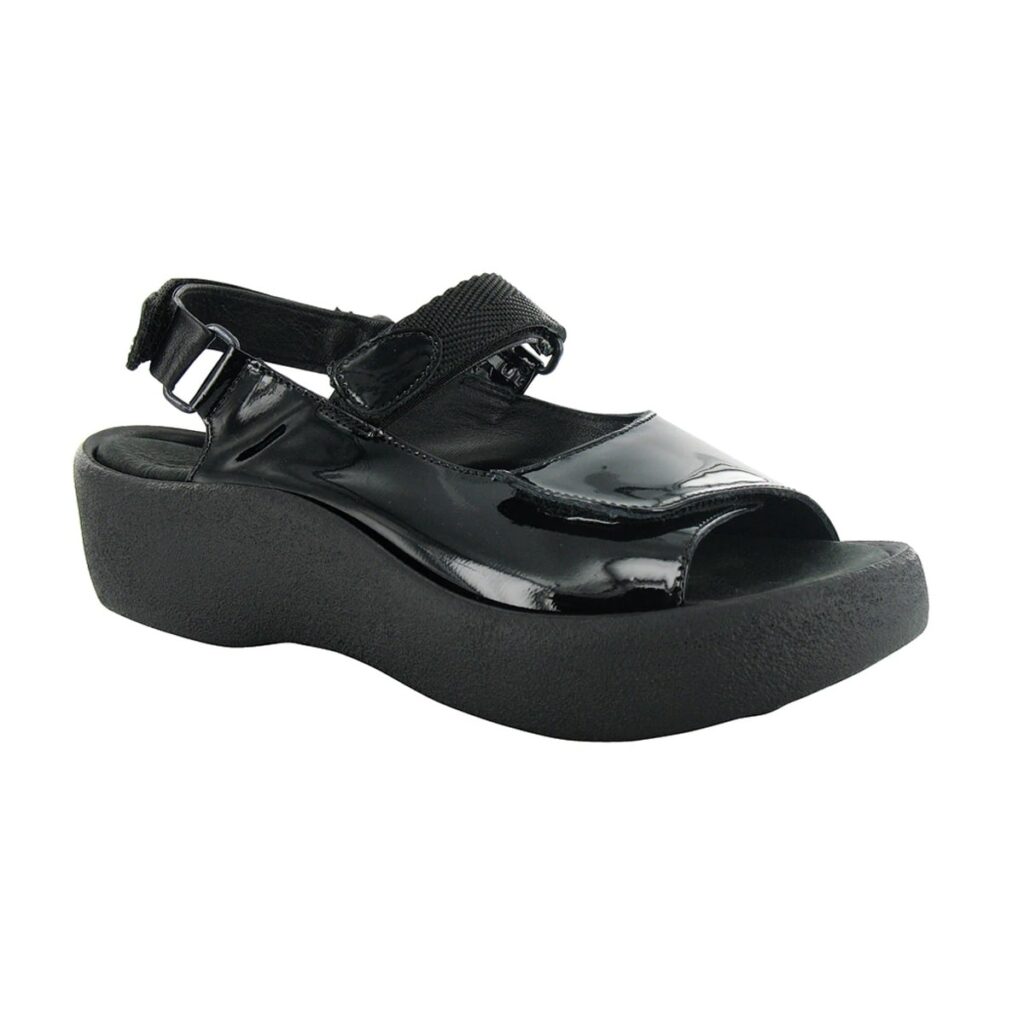 Wolky Women's Jewel Sandals - Black-patent