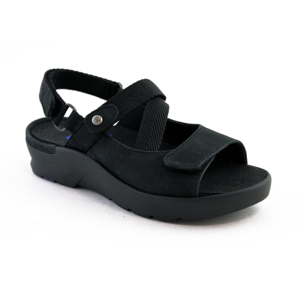 Wolky Women's Lisse Sandals - Black-nubuck