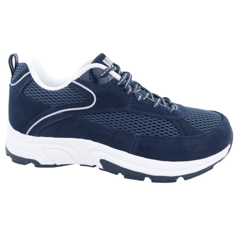 Drew Men's Aaron Shoes - Navy-suede