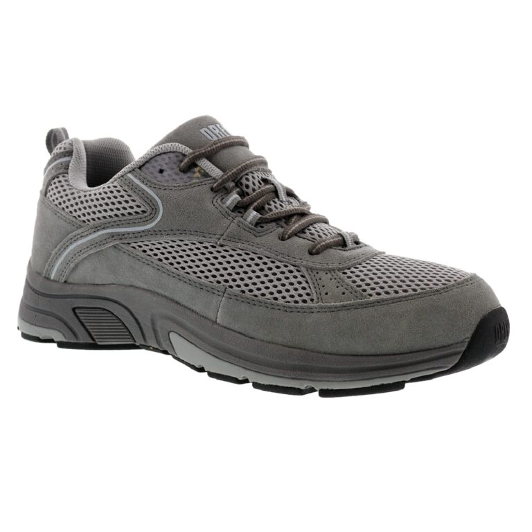 Drew Men's Aaron Shoes - Grey-leather