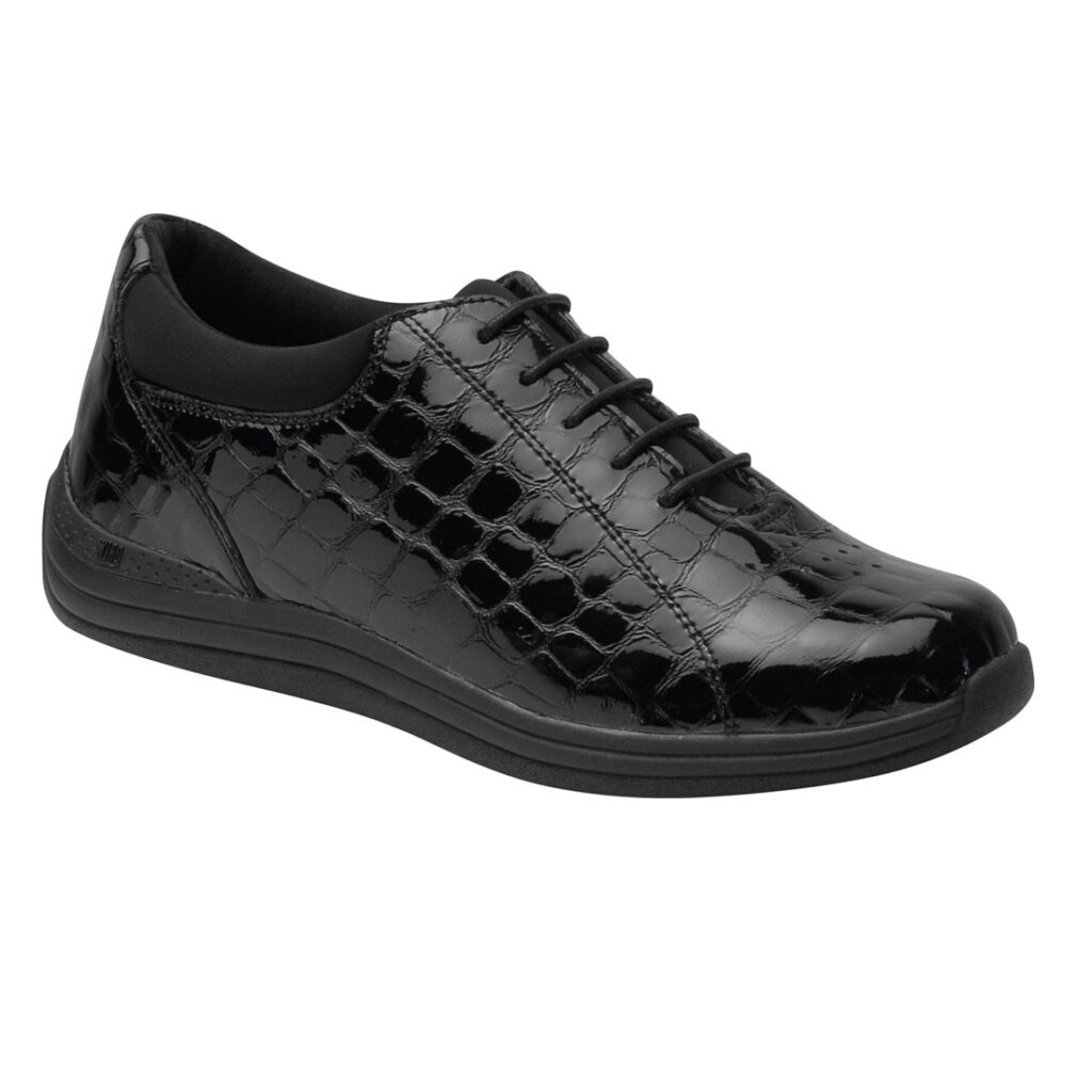 Drew Women's Tulip Shoes - Black-leather