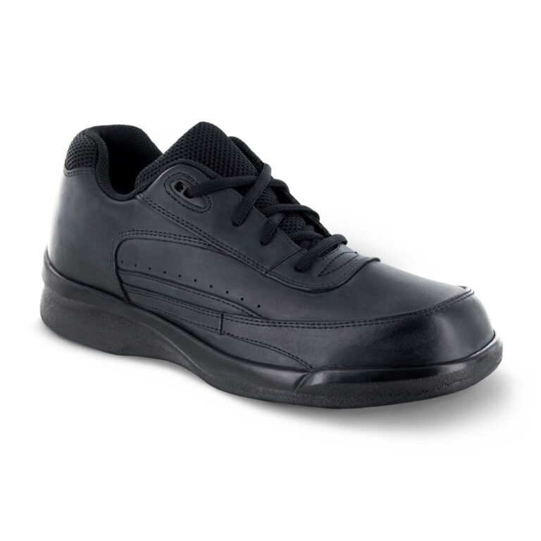 Apex Men's Lace Walker Shoes - Black