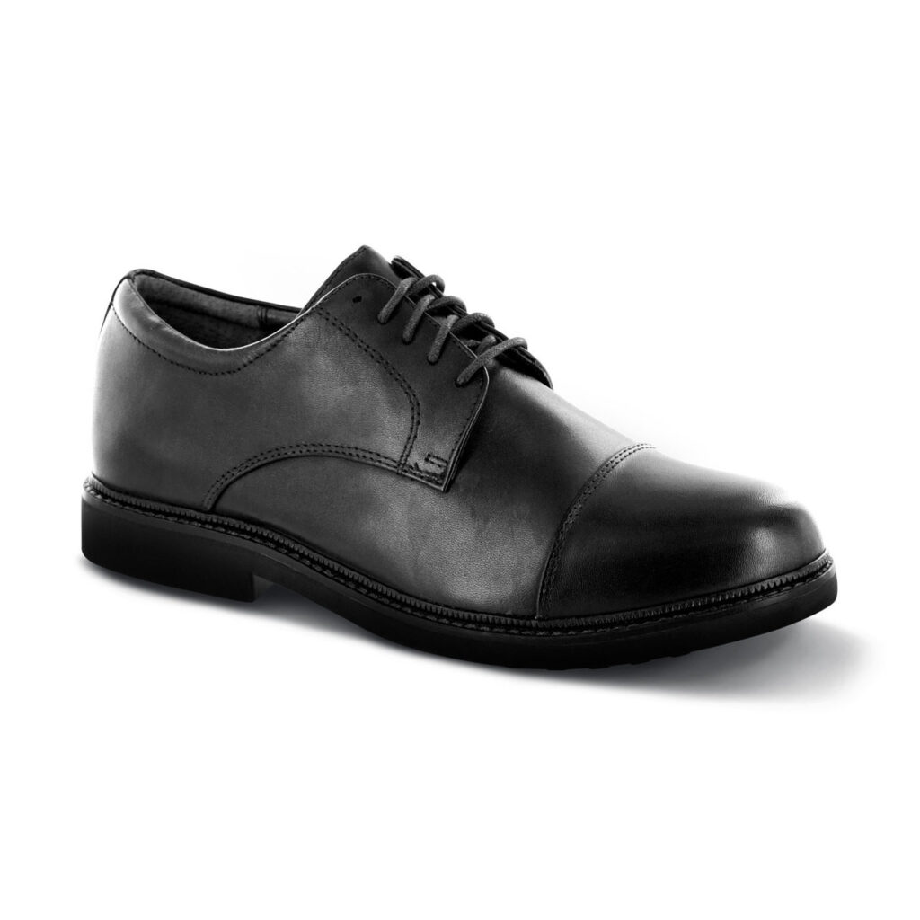 Apex Men's Classic Cap Toe Oxfords - Black