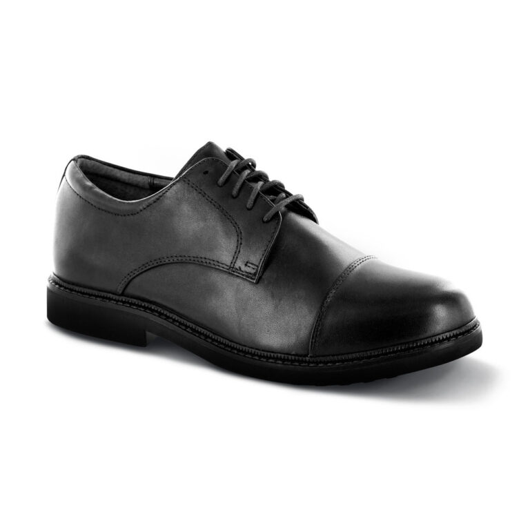 Apex Men's Classic Cap Toe Oxfords - Black