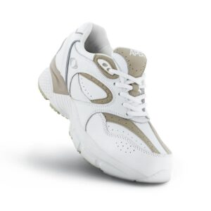Apex Men's Lace Walker X-Last Shoe - White-grey