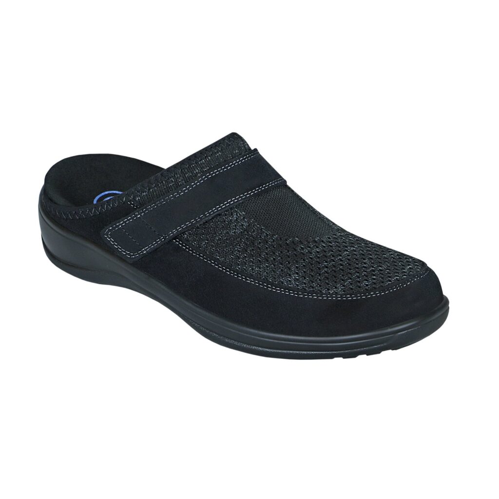 OrthoFeet Women's Louise Slippers - Black
