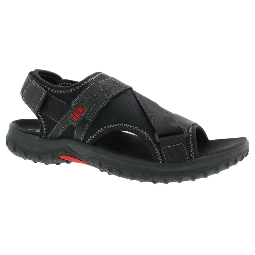 Drew Men's Wander Sandals - Black