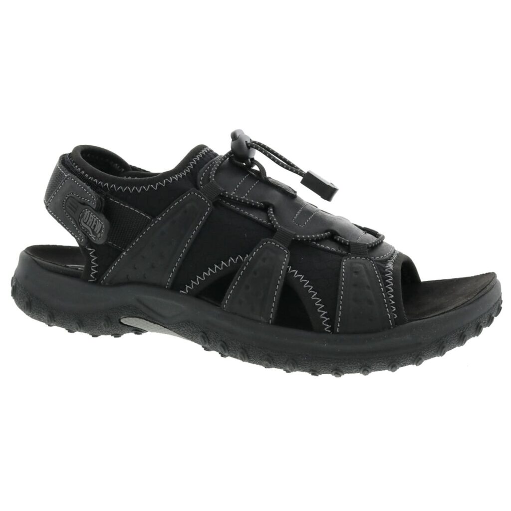 Drew Men's Waves Sandals - Black