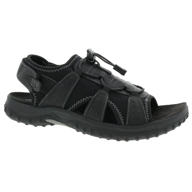 Drew Men's Waves Sandals - Black