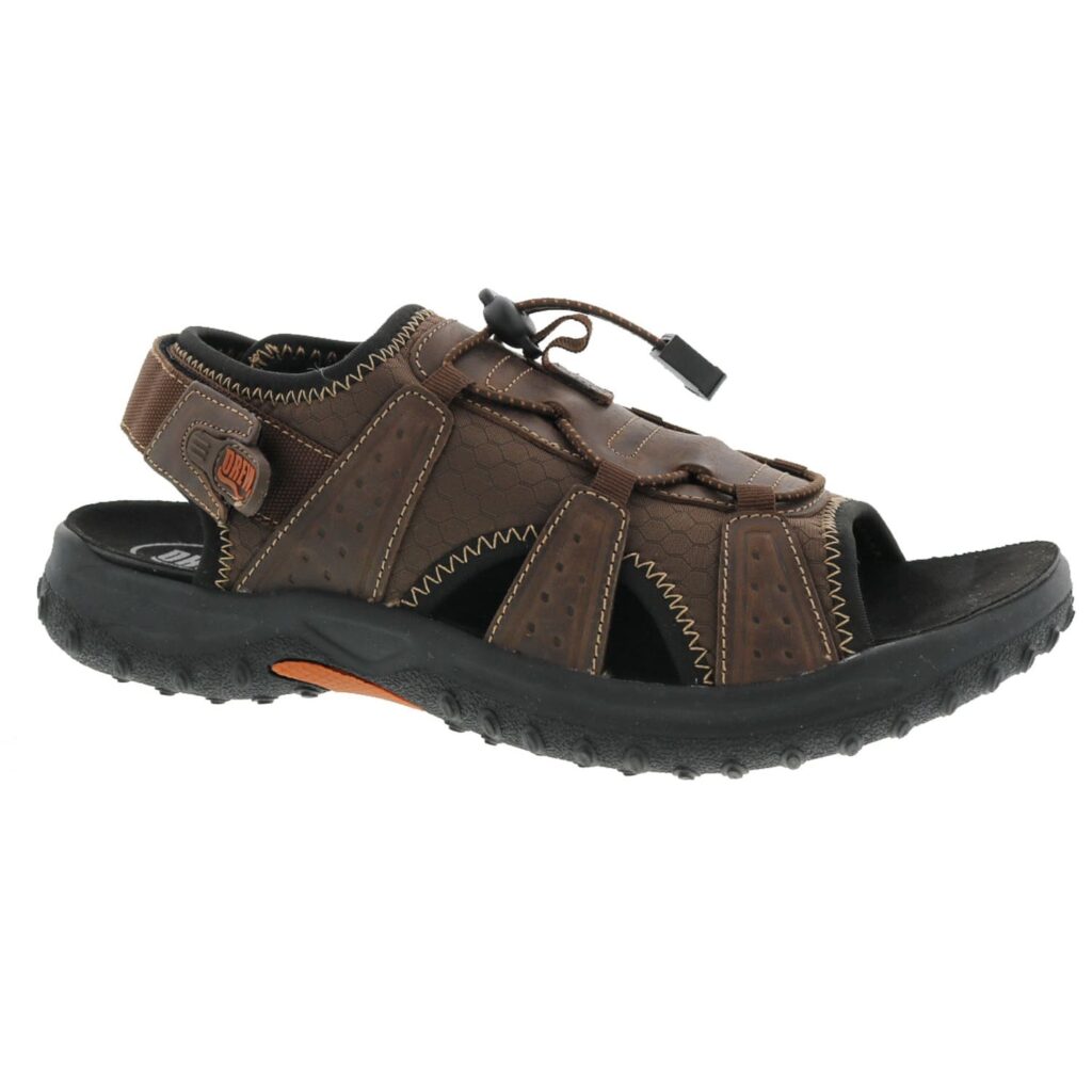 Drew Men's Waves Sandals - Brown