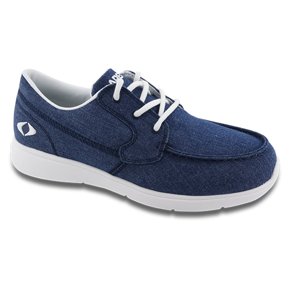 Apex Women's Moc Toe Canvas Loafer - Navy
