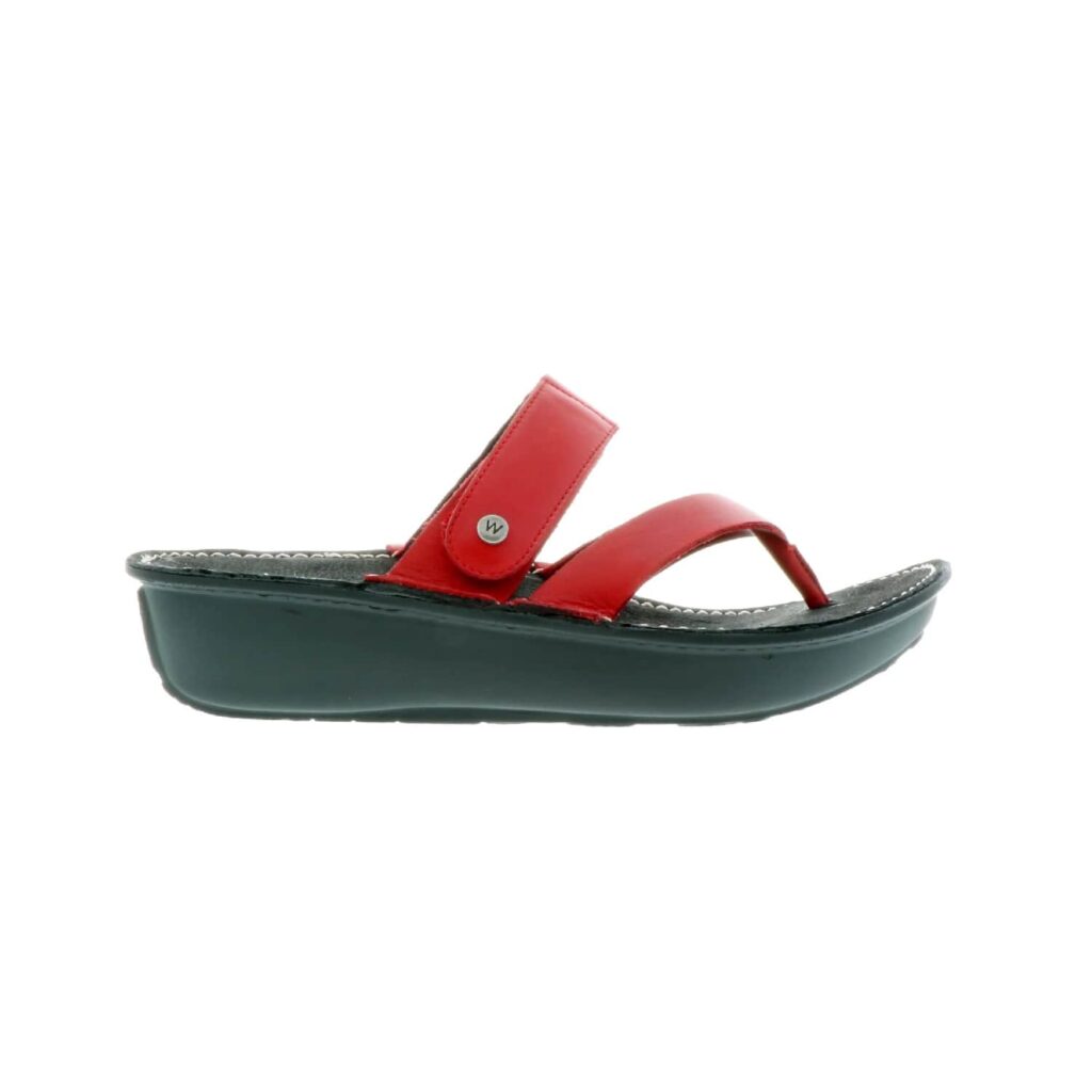 Wolky Women's Tahiti Sandals - Red-leather