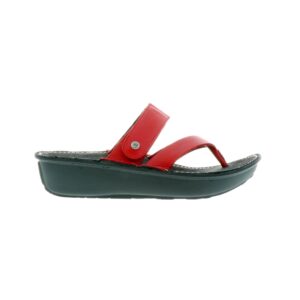 Wolky Women's Tahiti Sandals - Red-leather