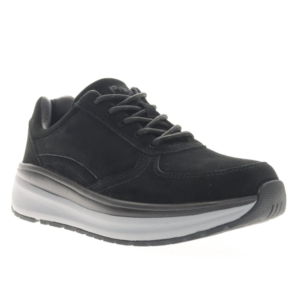 Propet Women's Ultima Suede Shoes - Black-suede