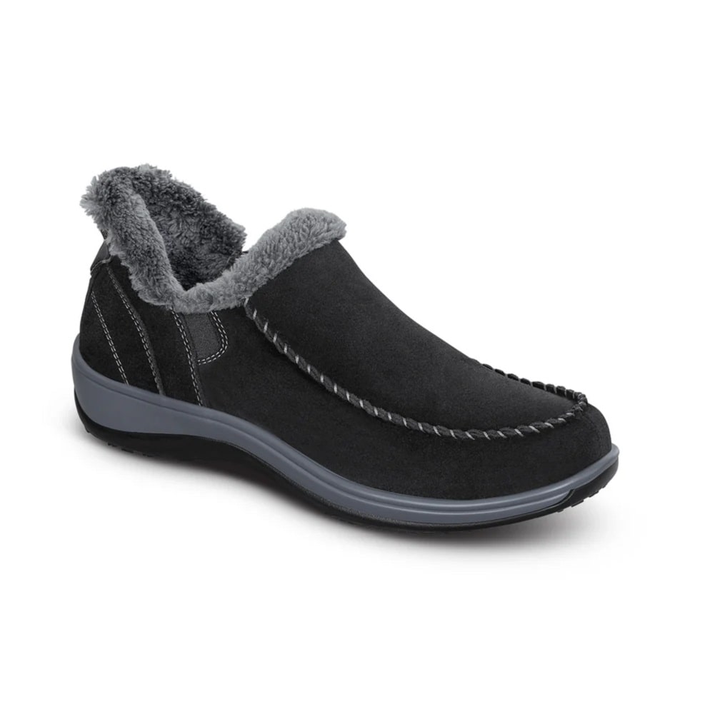OrthoFeet Women's Lorin Hands-Free Slippers - Black