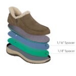 OrthoFeet Women's Lorin Hands-Free Slippers - Black — 7