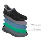 OrthoFeet Men's Vito Hands-Free Slippers - Black — 6