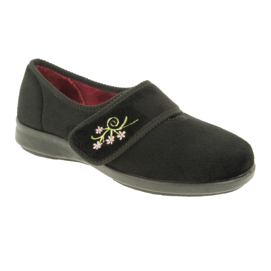 DB Easy B Women's Caroline 2 Slippers - Black