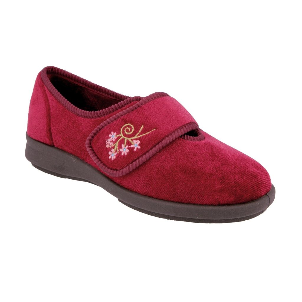 DB Easy B Women's Caroline 2 Slippers - Burgundy