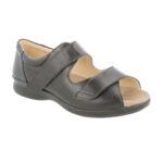 DB EasyB Women's Bliss 2 Sandals - Black-leather — 1