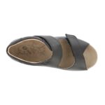 DB EasyB Women's Bliss 2 Sandals - Black-leather — 7