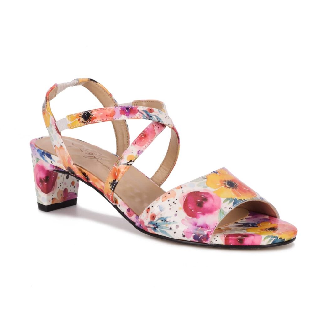 Ros Hommerson Women's Liza Shoes - Tropical-floral-leather