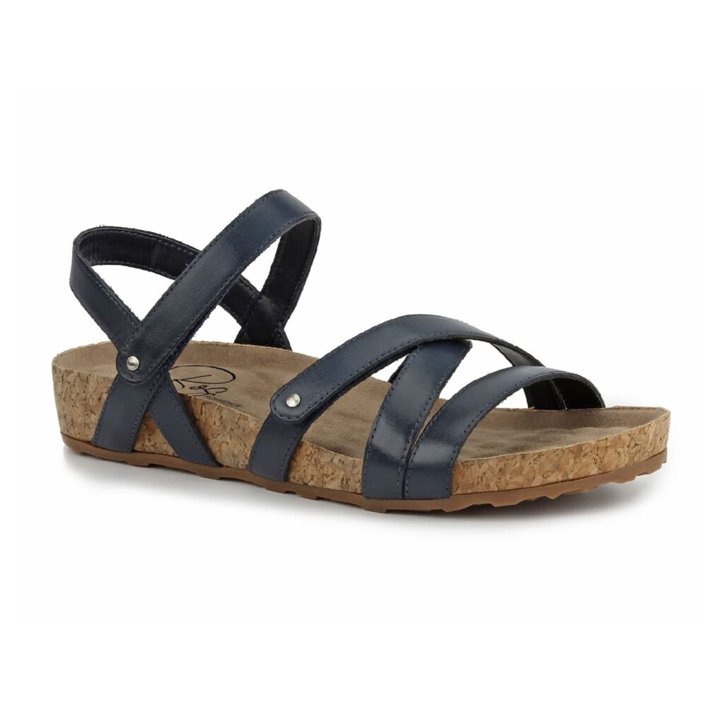 Ros Hommerson Women's Pool Sandals - Navy-leather