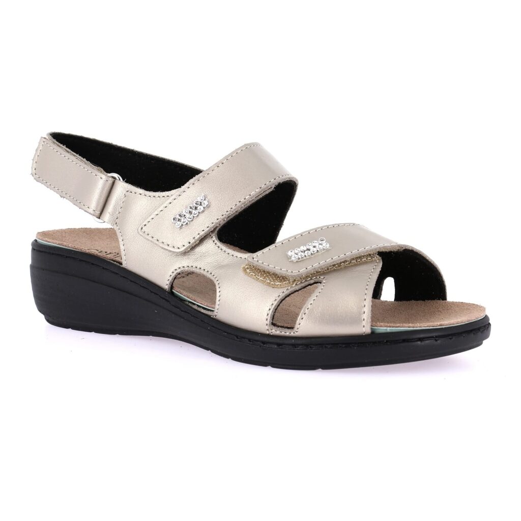 Grünland Women's Essi 0214 Sandals - Platino