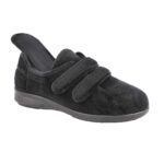 DB Easy B Women's Fork Slippers - Black — 6