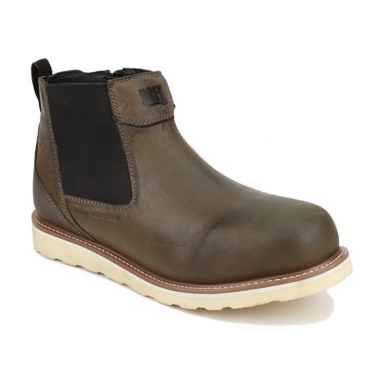 Drew Men's Boston Boots - Grey-olive