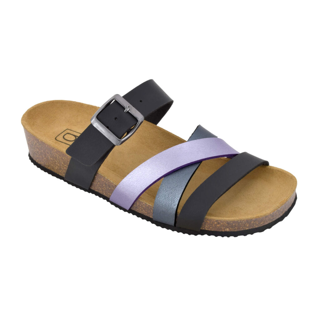 Biotime Women's Micha Sandals - Black-purple