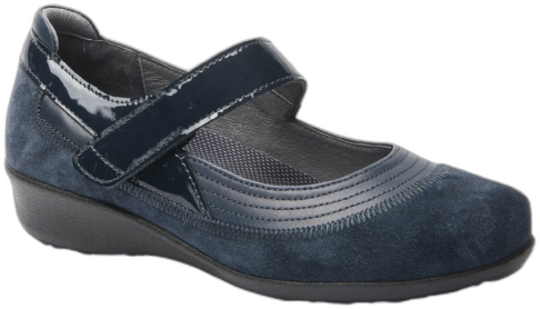 Drew Women's Genoa Shoes - Navy-suede