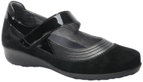 Drew Women's Genoa Shoes - Black-suede