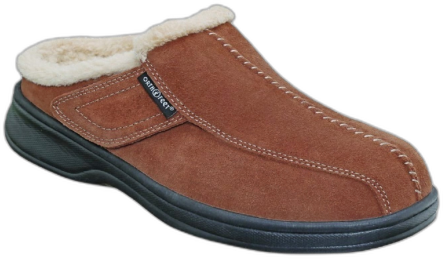 OrthoFeet Men's Asheville Slippers - Brown