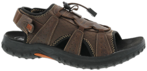 Drew Men's Waves Sandals - Brown