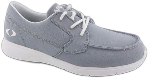 Apex Men's Moc Toe Canvas Loafer - Grey