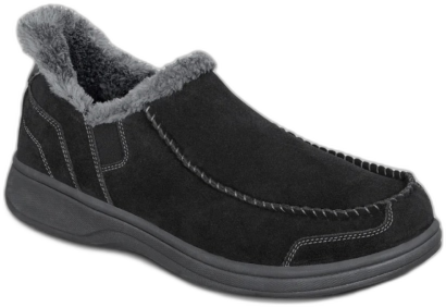 OrthoFeet Men's Vito Hands-Free Slippers - Black