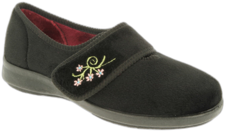 DB Easy B Women's Caroline 2 Slippers - Black