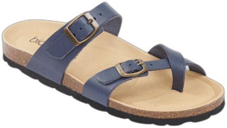 Biotime Women's Emily Sandals - Navy-leather