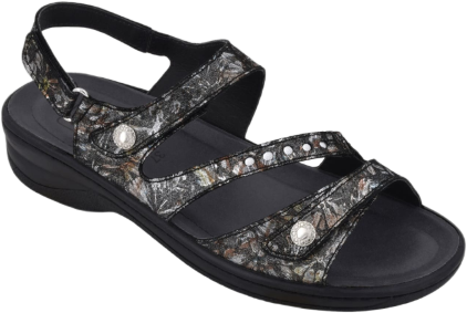 Biotime Women's Finley Sandals - Black-silver